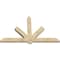 Ekena Millwork Kennewick Rough Sawn Timber Gable Bracket, Douglas Fir, 84"W x 53"H x 4"D x 6"F, 15/12 Pitch GBW084X53X0406KEN00RDF - alternate 2